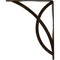 Ekena Millwork Miller Wrought Iron Bracket, (Single center brace), Antiqued Brass 1 1/2"W x 10"D x 12"H BKTM01X10X12SMIABS - alternate 9